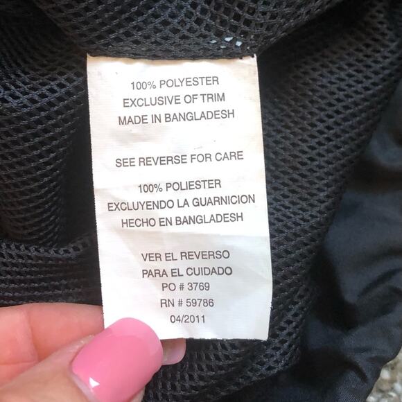 Pony Windbreaker Jacket Mens XXL Black Graphic Activewear Full Zip Y2K Running - Picture 9 of 10